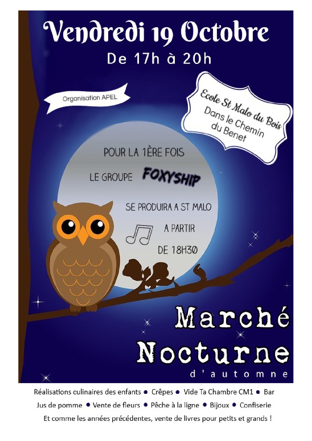 Affiche Marché Nocturne 2018-001